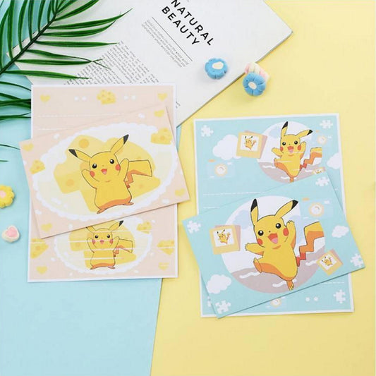 Lot enveloppe + papier à lettre Pikachu