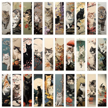 Marque-page cartonné chat