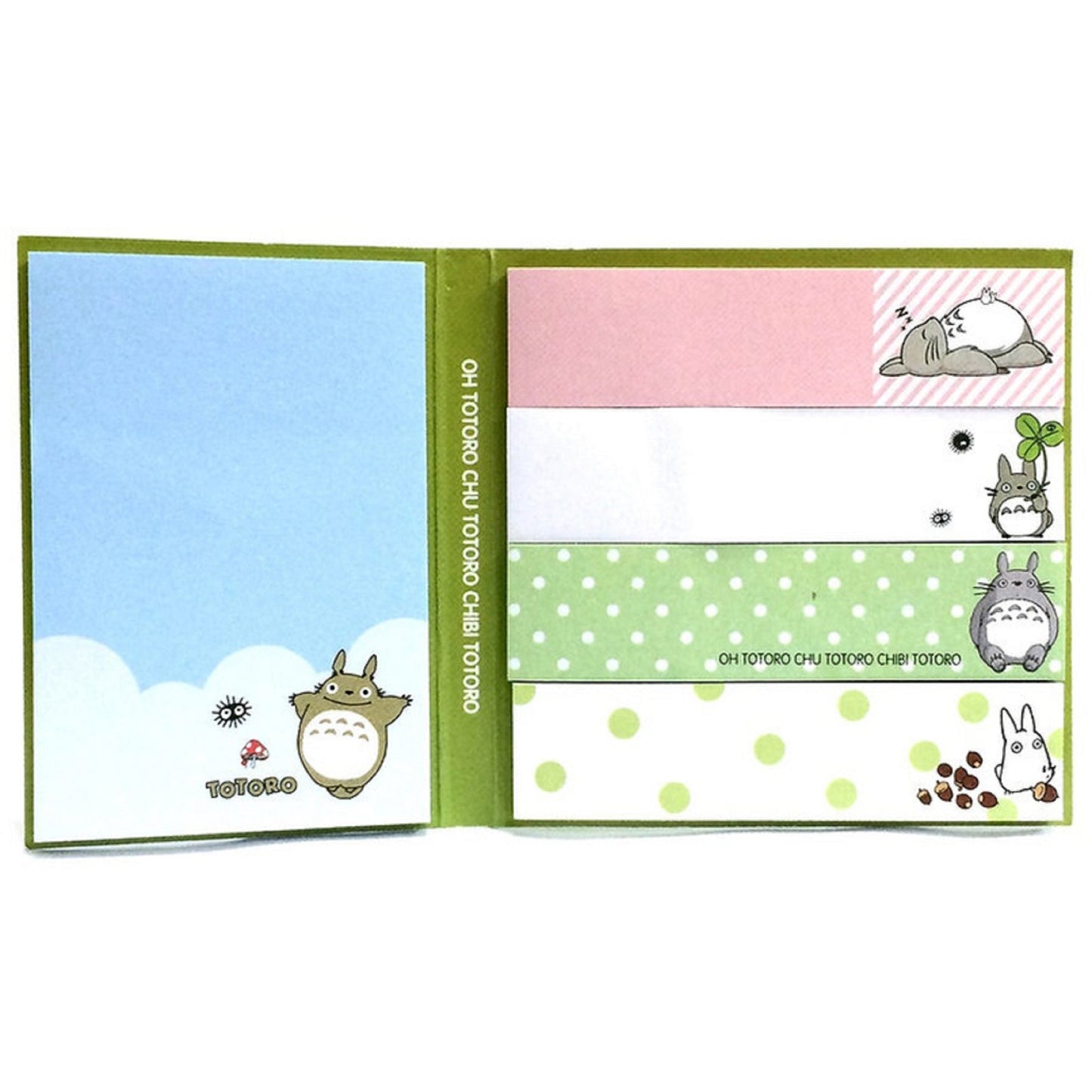 Mémo sticky notes Totoro vert