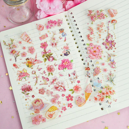 Planches de stickers pink blossom