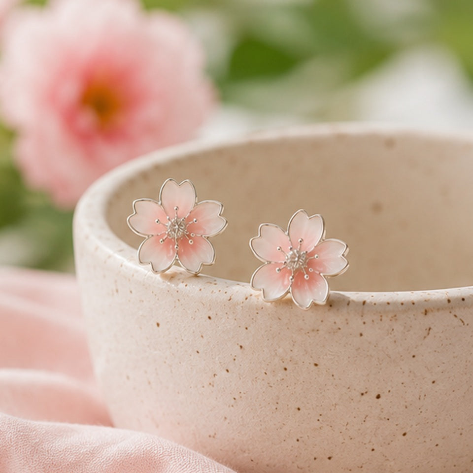 Puces d'oreilles fleurs de sakura 🌸