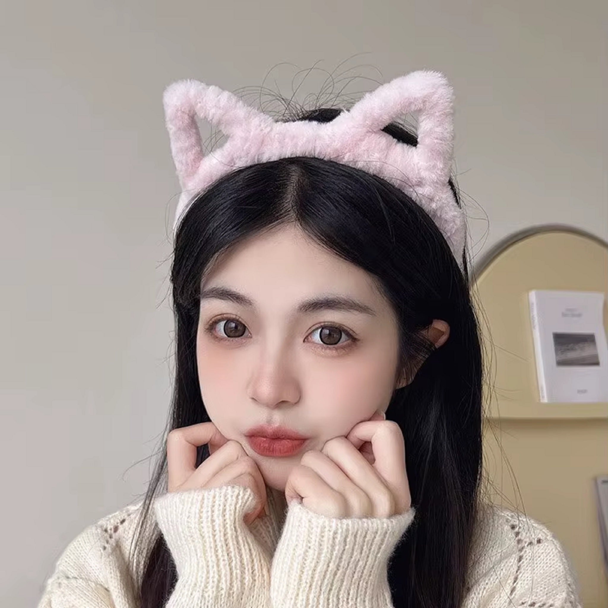 Lot De 4 Bandeaux à Oreilles De Chat En Dentelle Et Métal - Pour Fête, Cosplay, Déguisement (Noir)