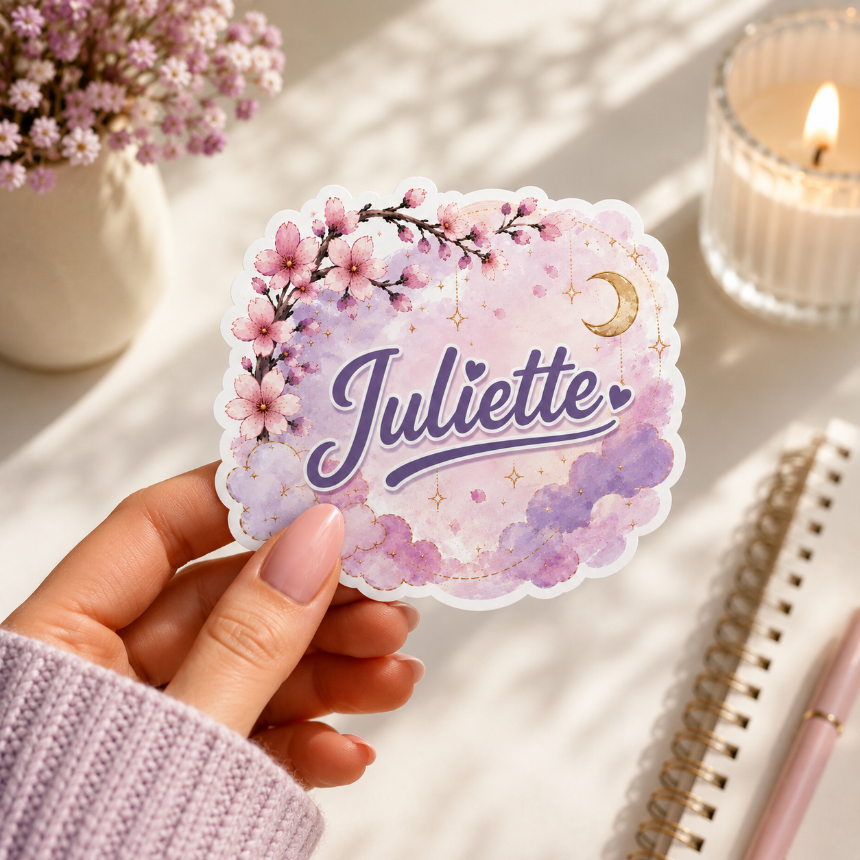 Sticker prénom Sakura personnalisé