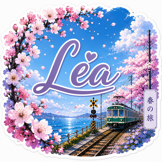Sticker prénom Sakura personnalisé