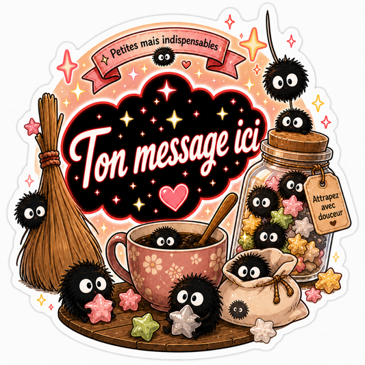 Sticker prénom personnalisé Noiraudes