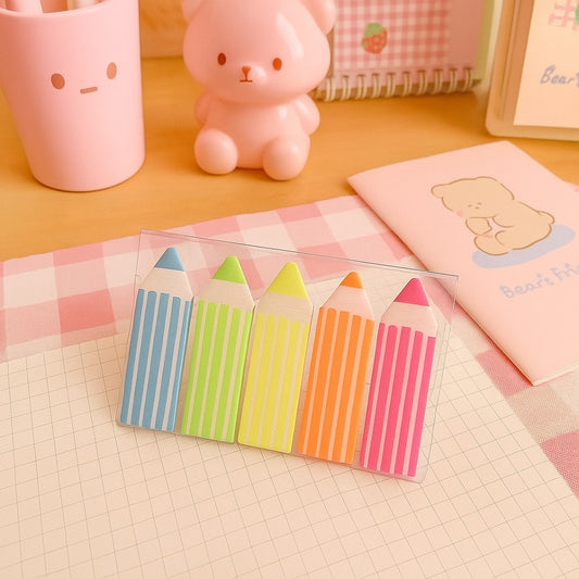 Sticky notes en forme de crayons