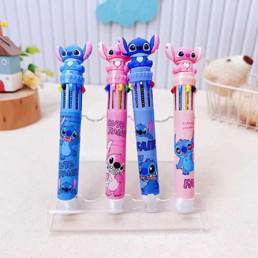 Stylo 10 couleurs Stitch