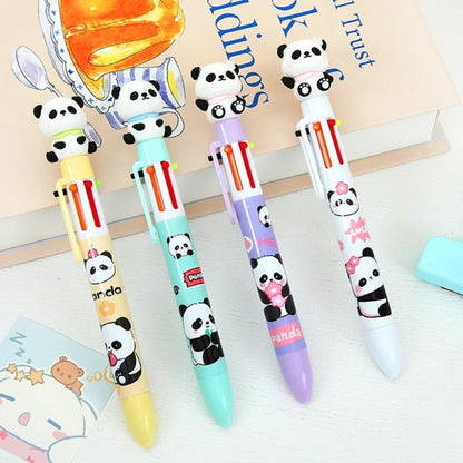 Stylo 6 couleurs panda