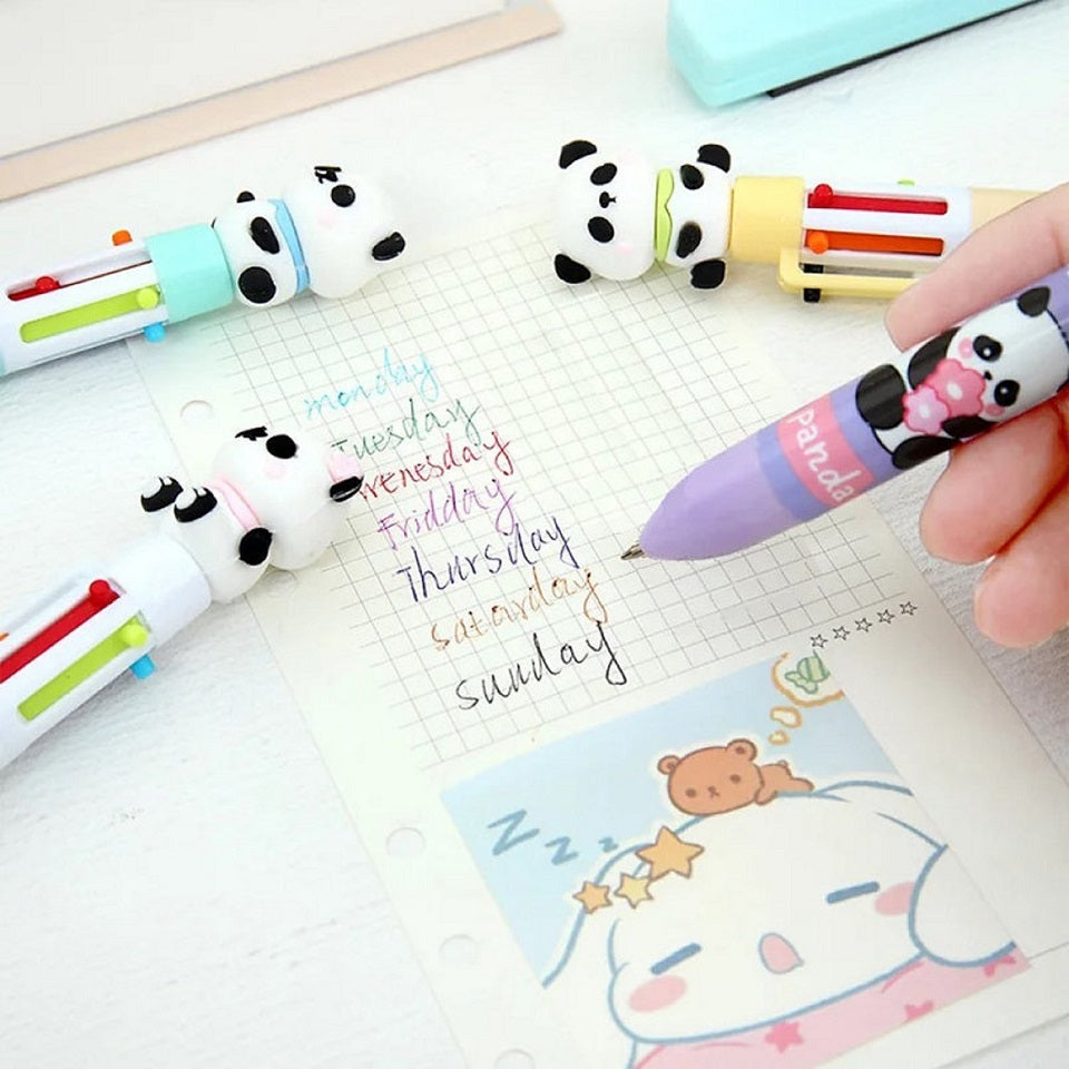 Stylo 6 couleurs panda (PROMO -20%)