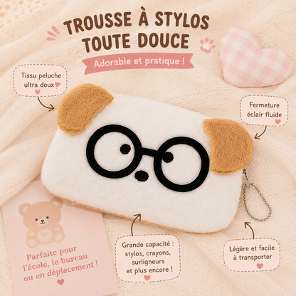 Trousse chien à lunettes