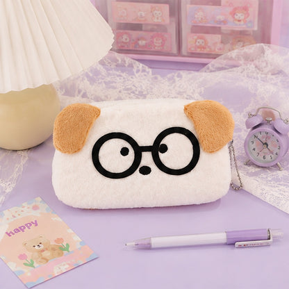 Trousse chien à lunettes