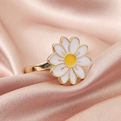 Bague rotative marguerite