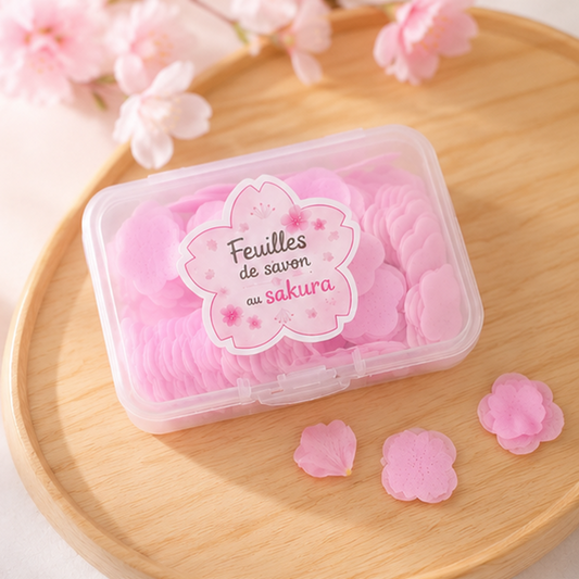 Feuilles de savon fleur de sakura
