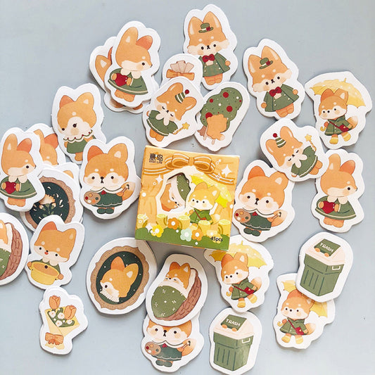 Boite de stickers Foxy