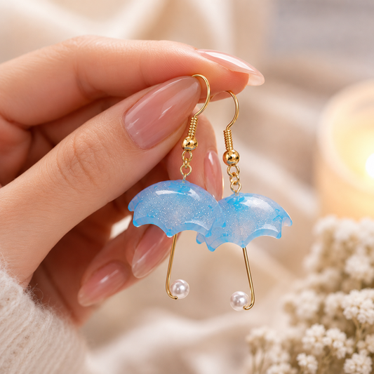 Boucles d'oreilles parapluie