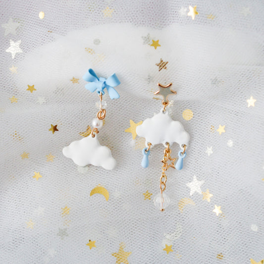 Boucles d'oreilles cloud