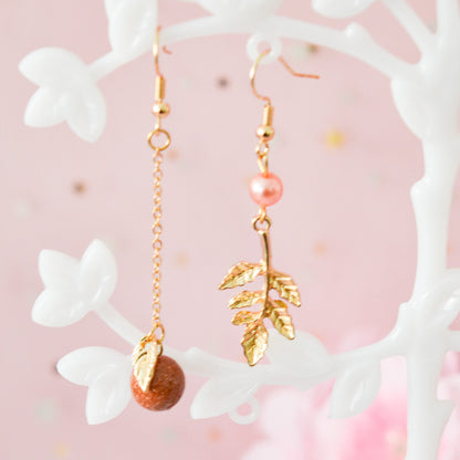 Boucles d'oreilles feuilles d'automne