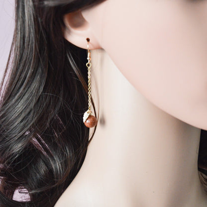 Boucles d'oreilles feuilles d'automne