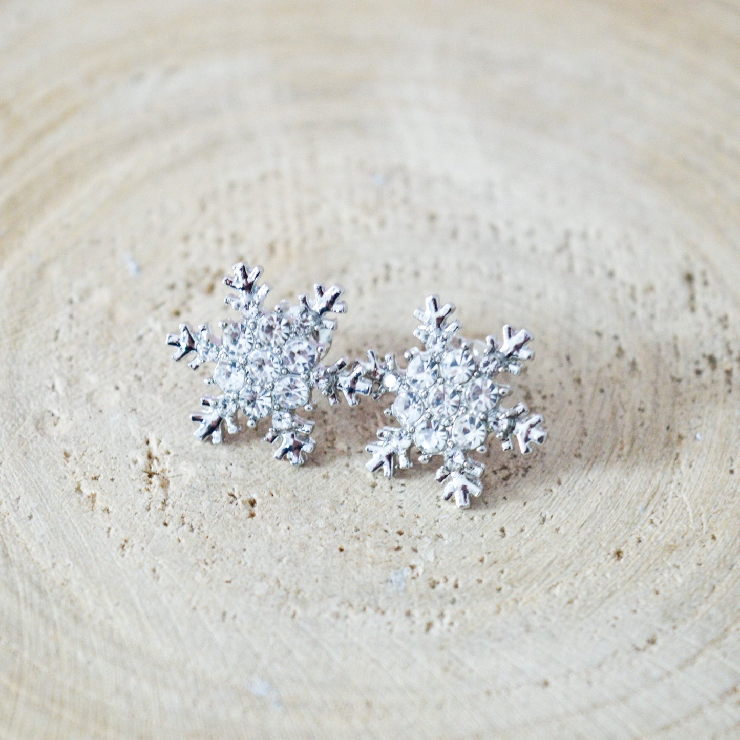 Boucles d'oreilles flocon de neige