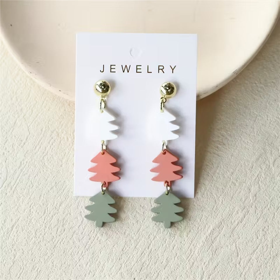 Boucles d'oreilles sapins