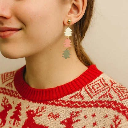 Boucles d'oreilles sapins