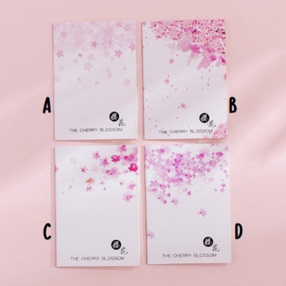 Petit carnet motif fleurs de sakura