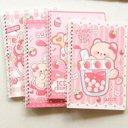 Carnet à spirales pink gourmandise