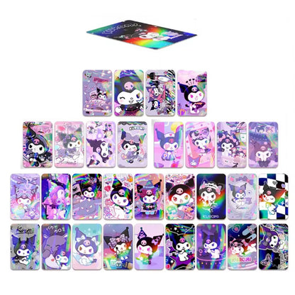 des cartes à collectionner illustrée Kuromi ! Effet holographique, design hyper mignon