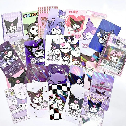 des cartes à collectionner illustrée Kuromi ! Effet holographique, design hyper mignon