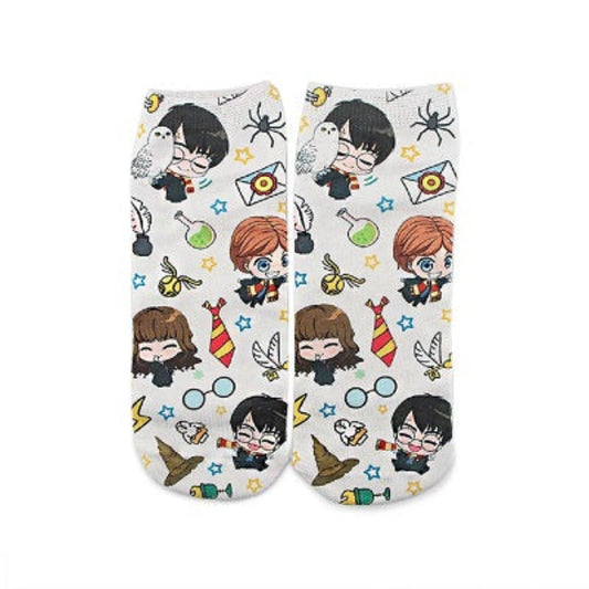 Chaussettes blanches chibi Harry Potter
