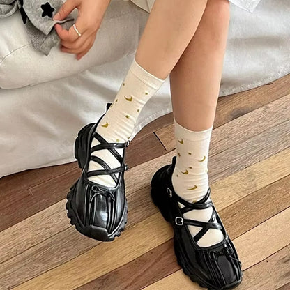 Chaussettes motif étoiles et petites lunes