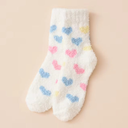 Chaussettes pilou coeurs