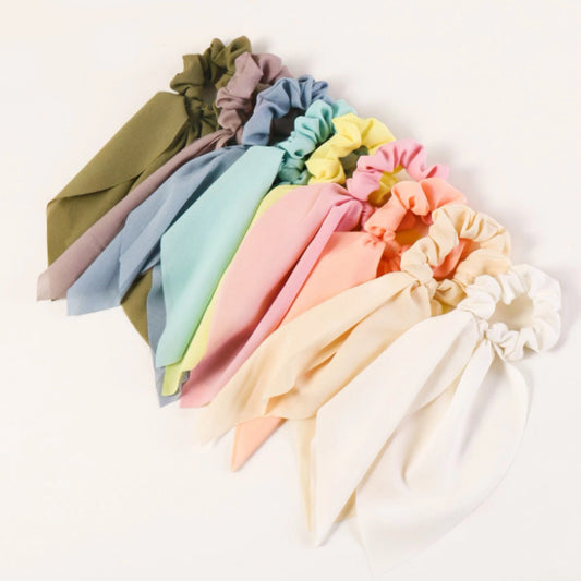Chouchou foulard pastel