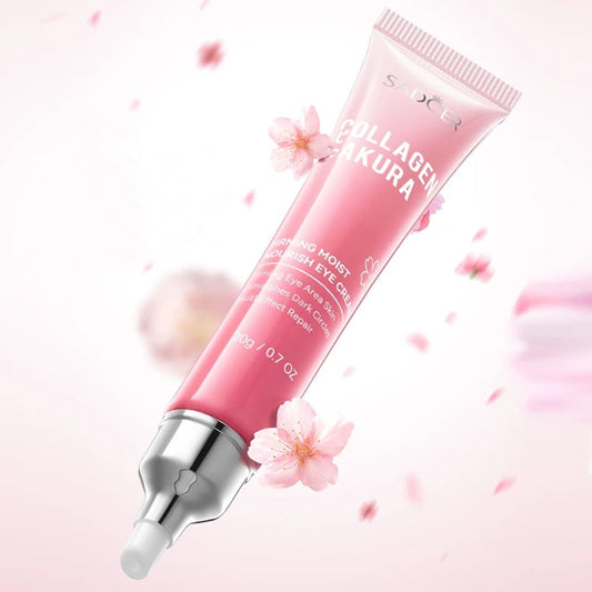 une crème pour le contour des yeux au sakura. Effet raffermissant, réduit les cernes, nourrit et hydrate en profondeur.
