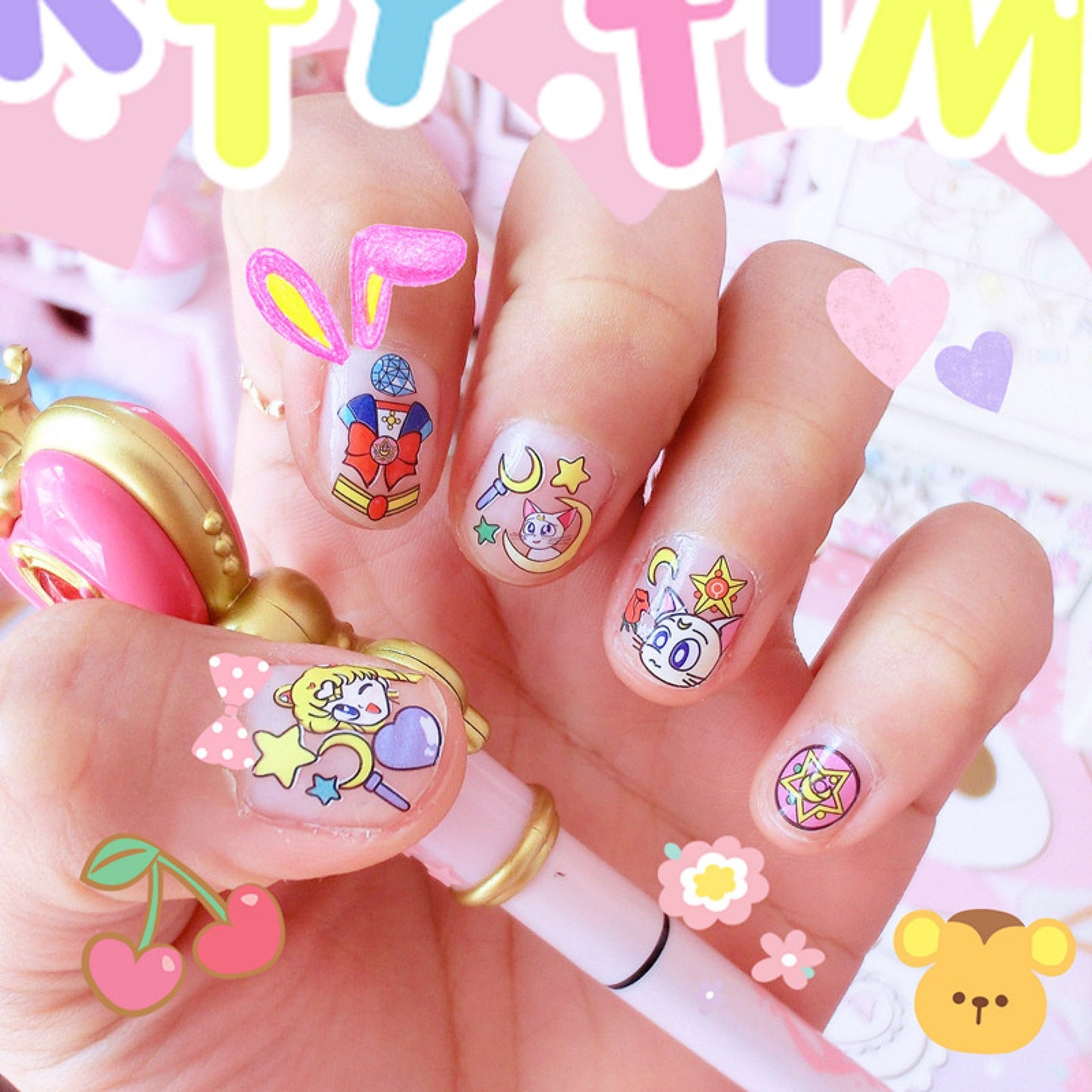 Déco nail art Sailormoon