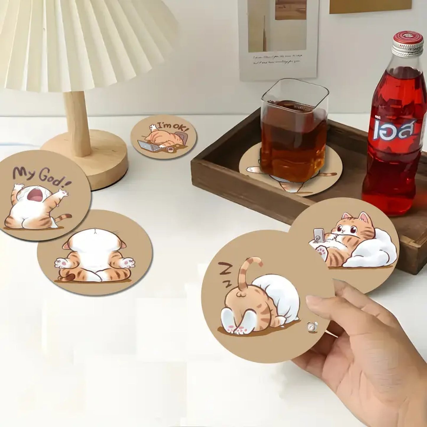 Dessous de verre chibi chat