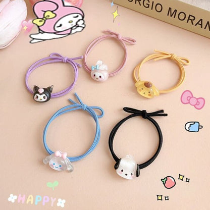 Lot de 5 élastiques à cheveux Sanrio