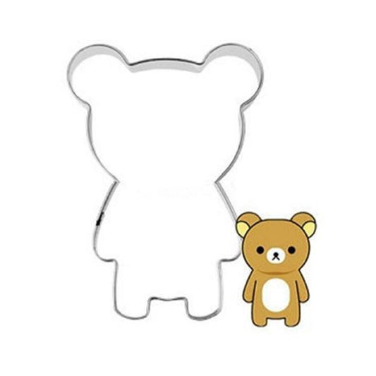 un emporte-pièce en acier inoxydable en forme de Rilakkuma. Parfait pour ajouter une touche mignonne à tous vos biscuits !