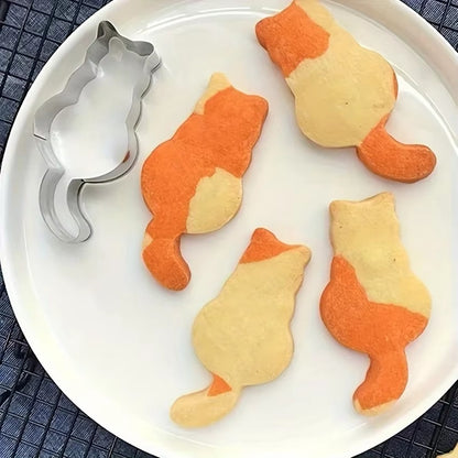 Lot de 2 emporte-pièce en forme de chat