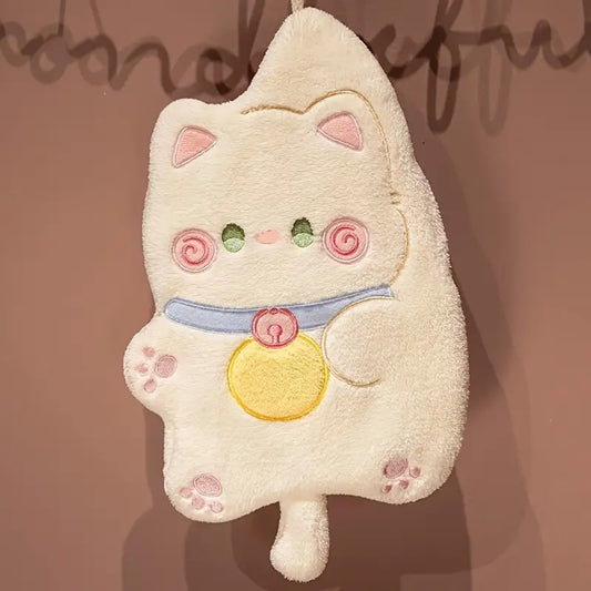 Essuie-main chat blanc