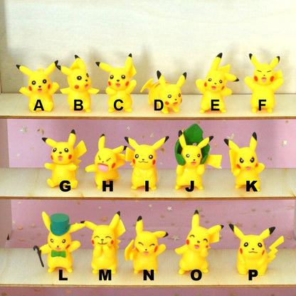 des figurines aussi jaunes et mignonnes que Pikachu. Dans différentes positions et expressions, ces figurines Pikachu sont de véritables trésors à collectionner.