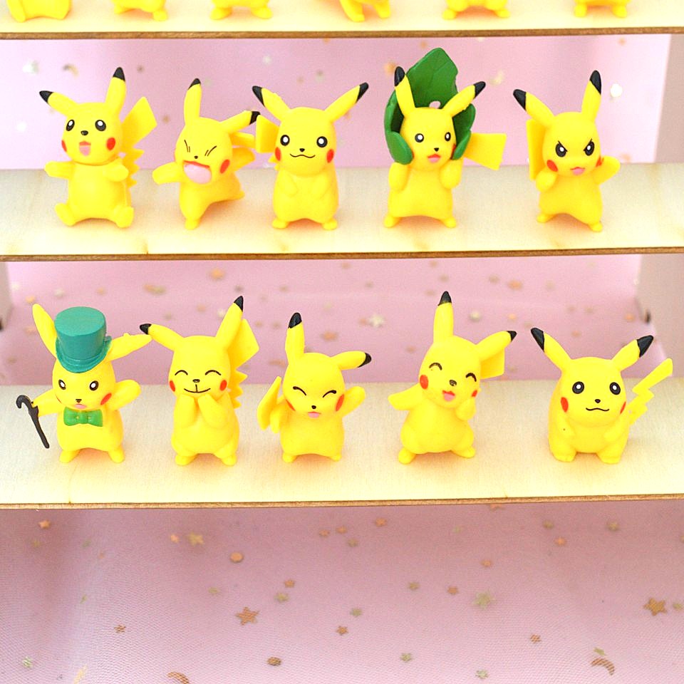 des figurines aussi jaunes et mignonnes que Pikachu. Dans différentes positions et expressions, ces figurines Pikachu sont de véritables trésors à collectionner.