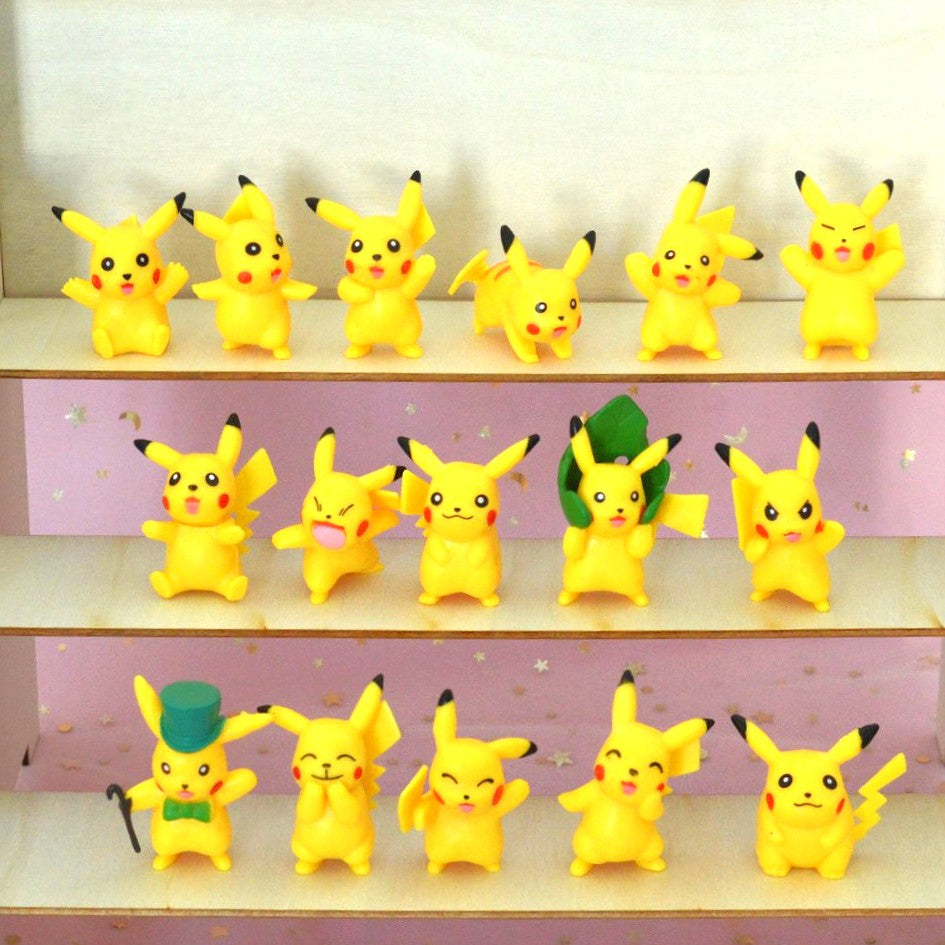 des figurines aussi jaunes et mignonnes que Pikachu. Dans différentes positions et expressions, ces figurines Pikachu sont de véritables trésors à collectionner.
