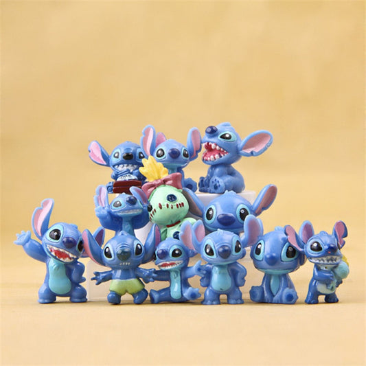 Lot de 6 petites figurines Stitch