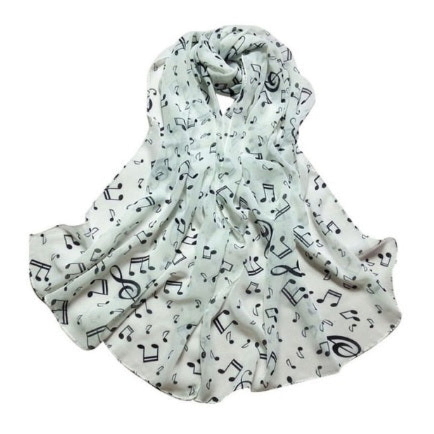 Foulard motif notes de musique