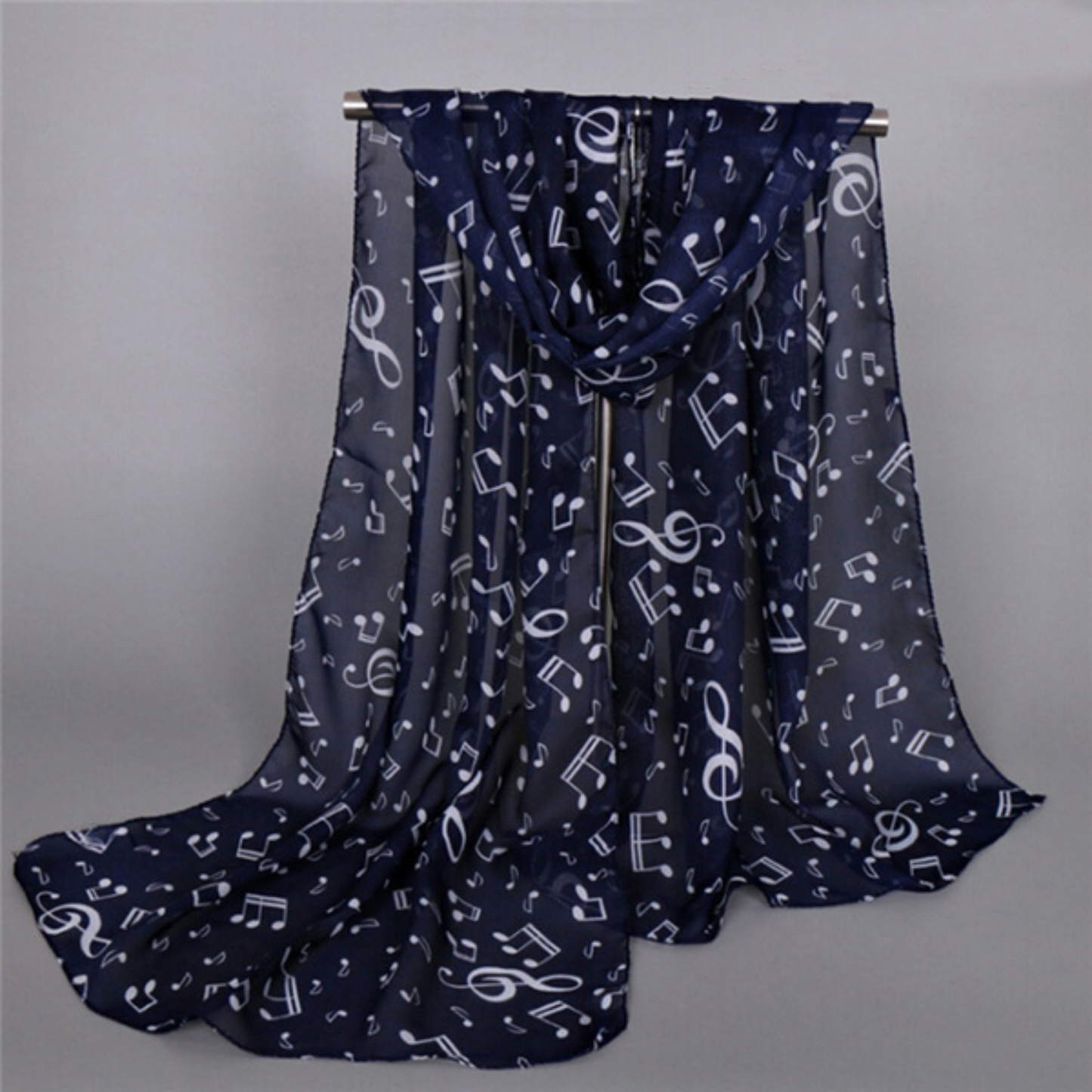 Foulard motif notes de musique