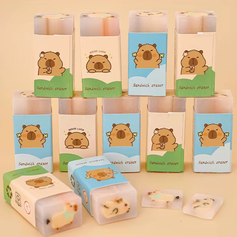 lot papeterie capybara