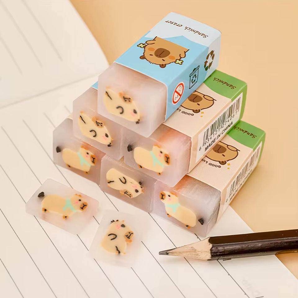 lot papeterie capybara
