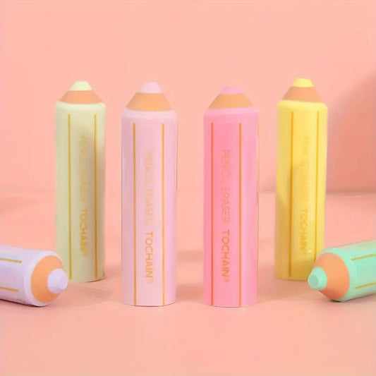 Gomme en forme de crayon de couleur