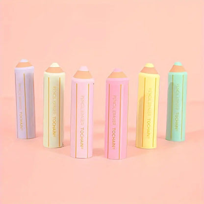 Gomme en forme de crayon de couleur